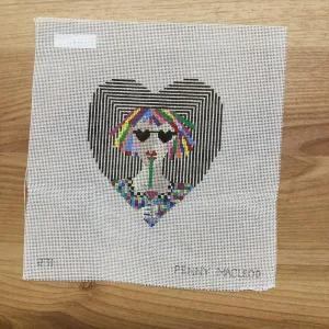 Cosmo Heart Needlepoint Canvas