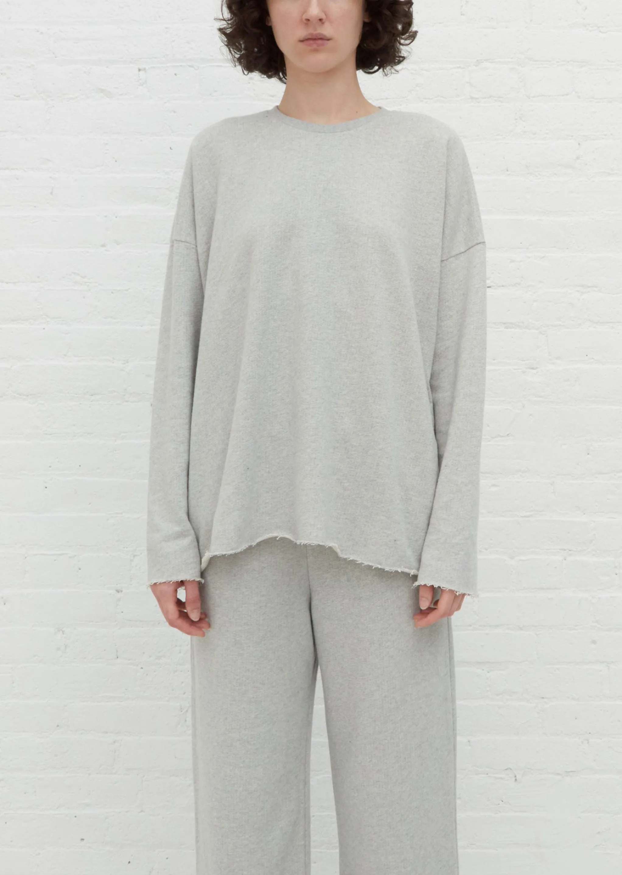 Cut Sweatshirt — Heather Grey