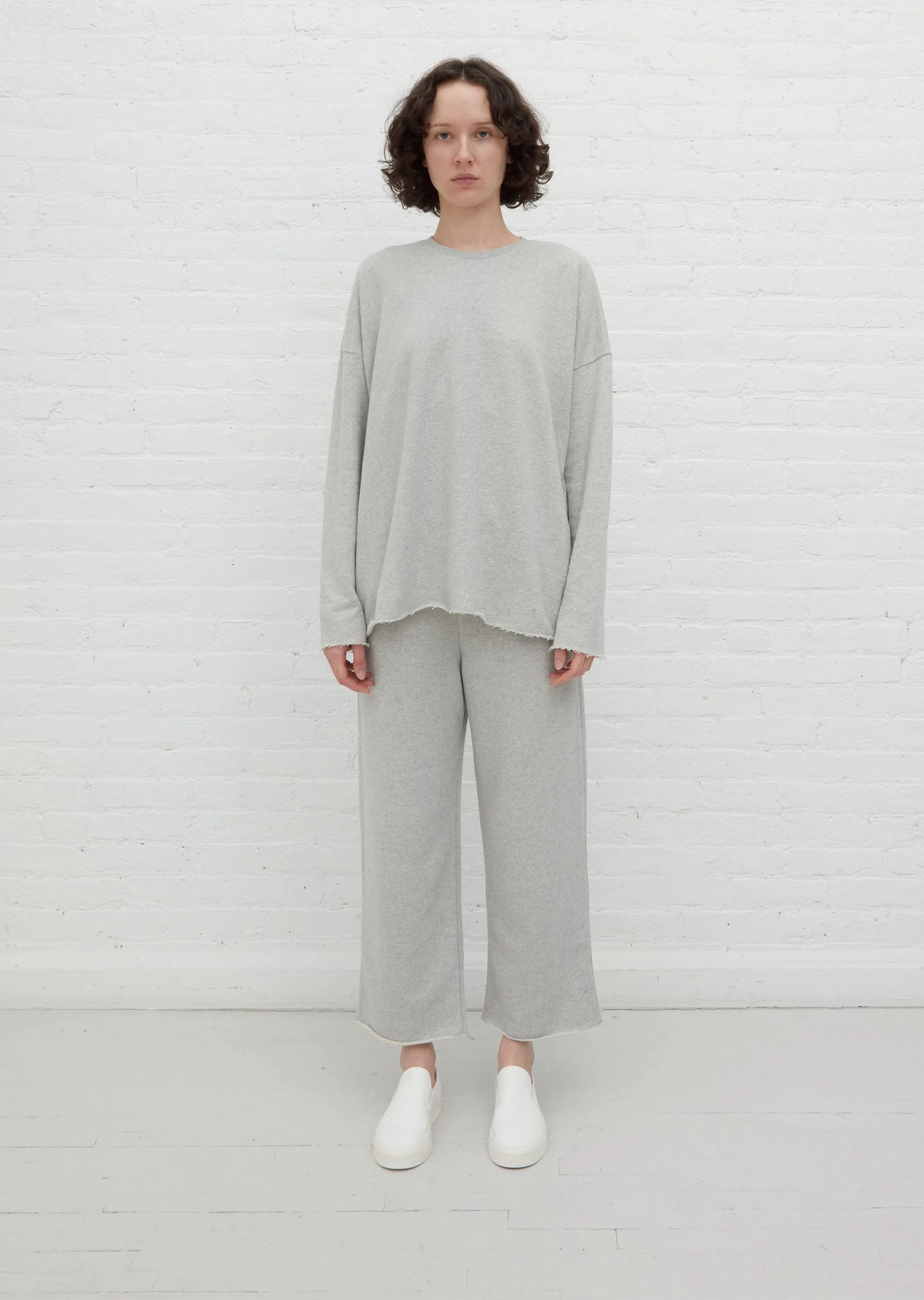 Cut Sweatshirt — Heather Grey