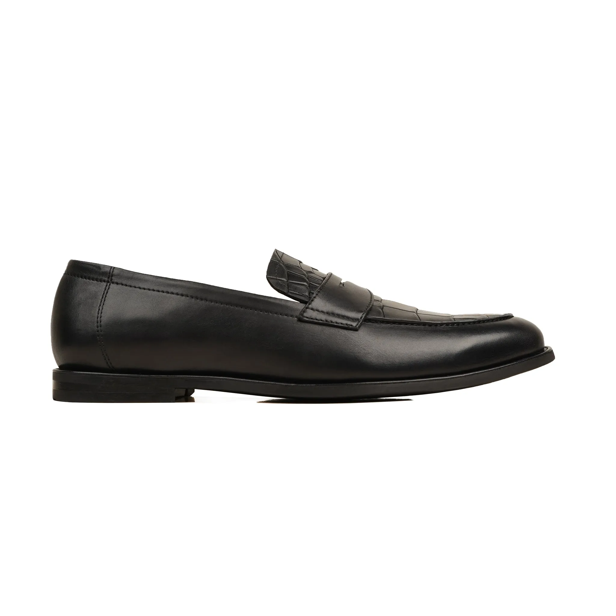 Dario - Men's Black Calf Leather Loafer