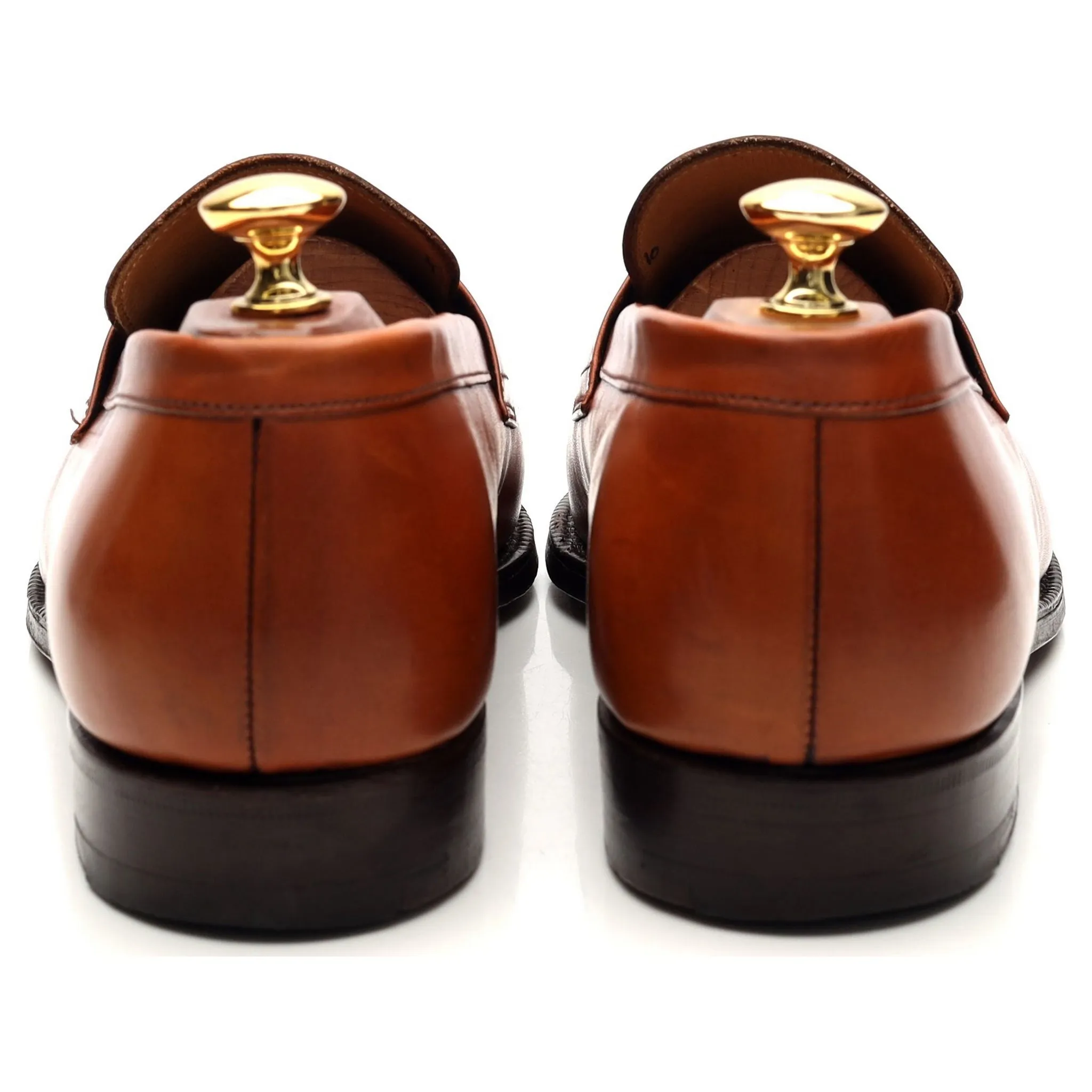 'Darwin' Tan Brown Leather Loafer UK 9 F