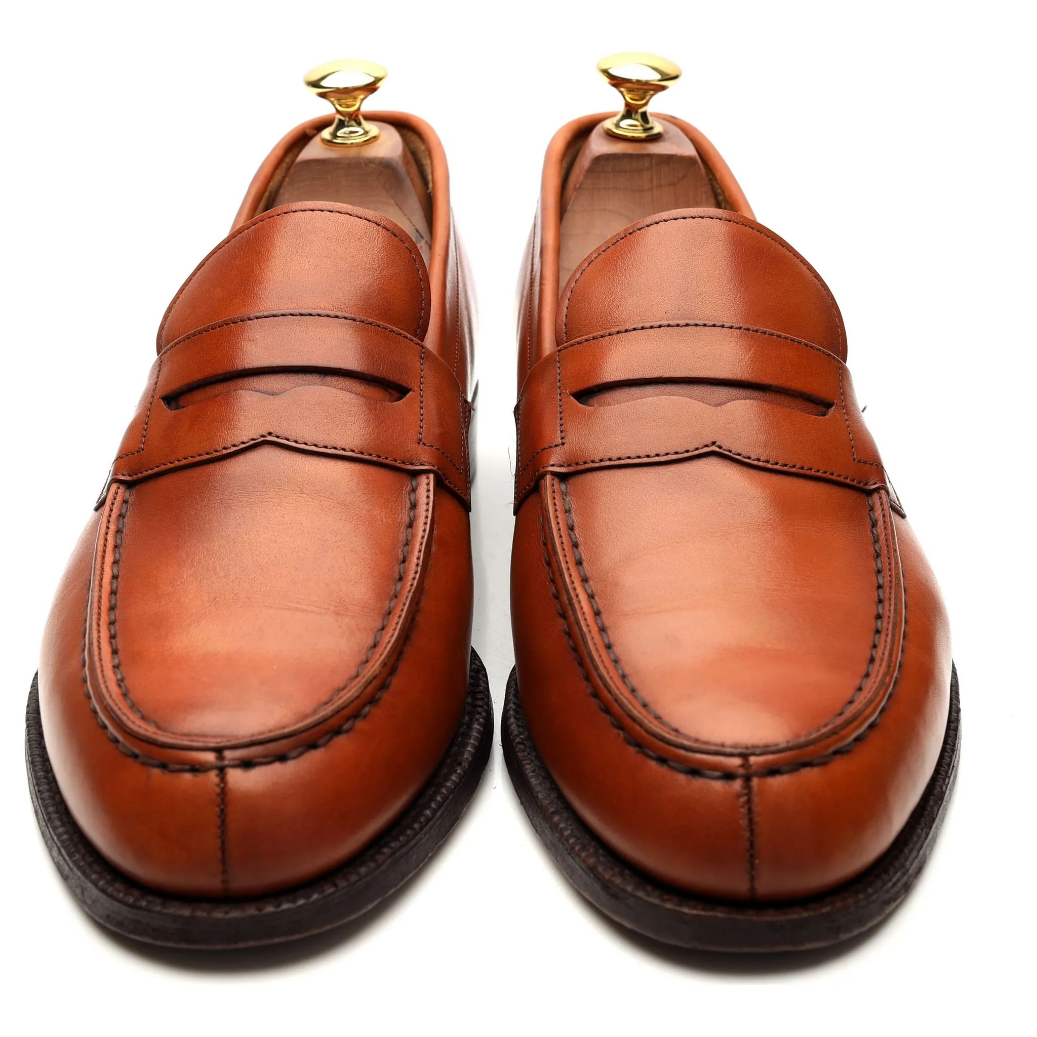 'Darwin' Tan Brown Leather Loafer UK 9 F