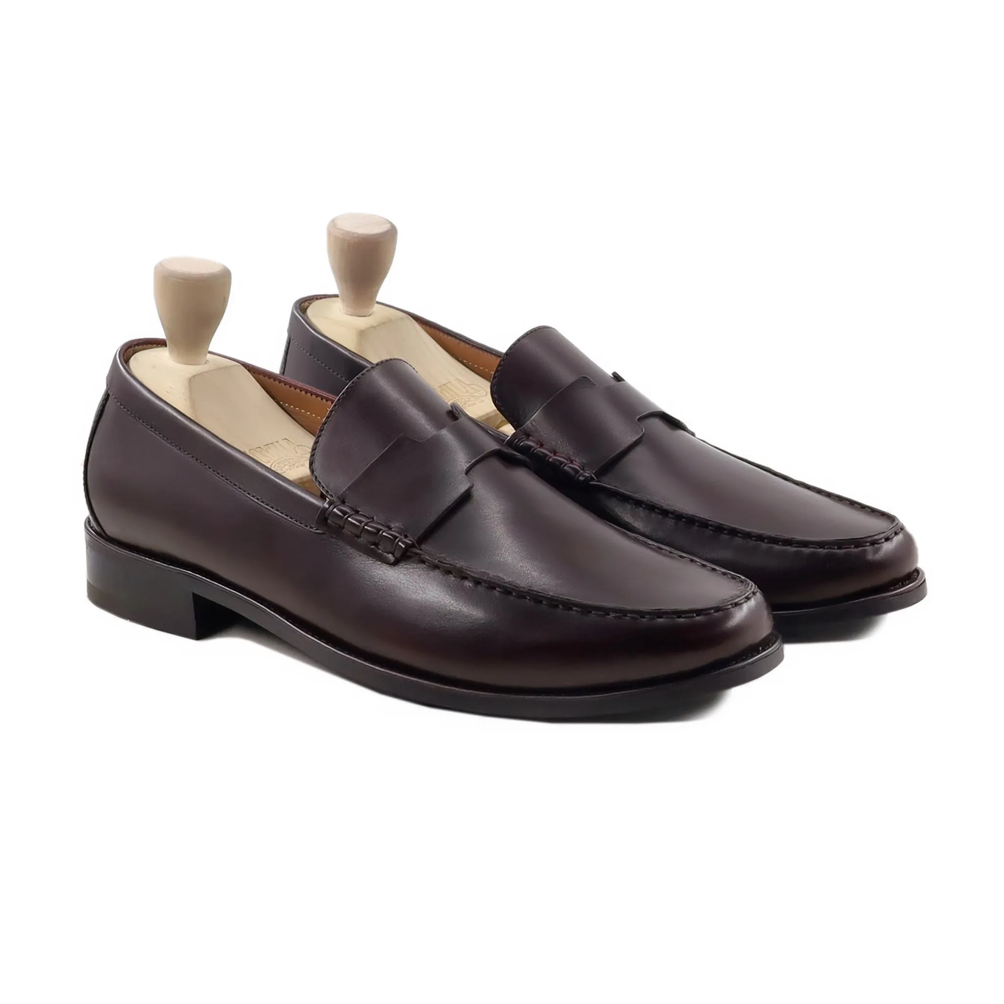 Dayton - Men's Dark Brown Calf Leather Loafer