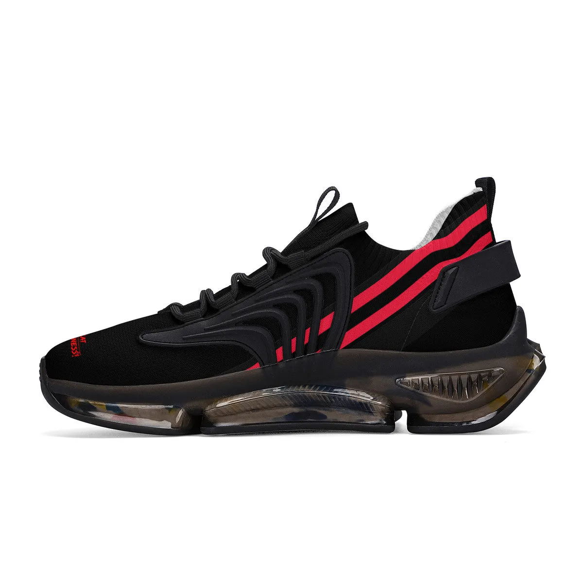 DCYG X2 Black & Red Air Max React Sneakers - Black