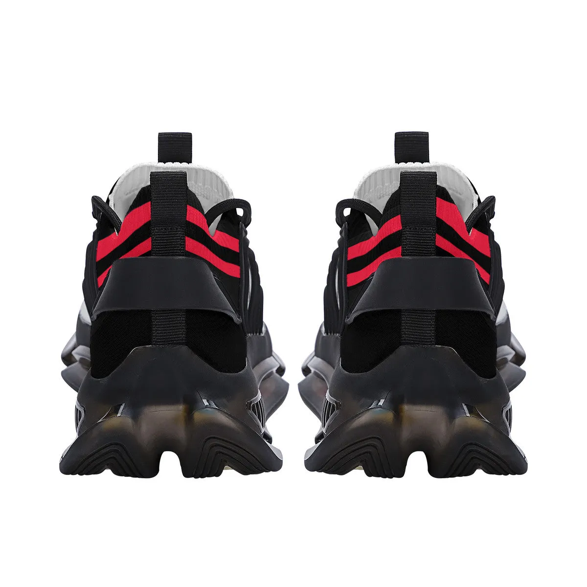 DCYG X2 Black & Red Air Max React Sneakers - Black