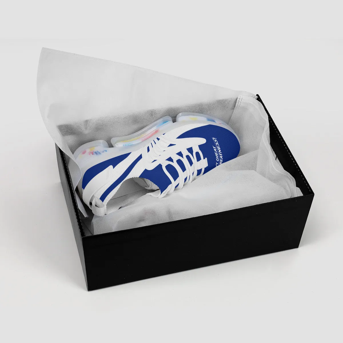 DCYG X2 Royal Blue  & White , Air Max React Sneakers - White