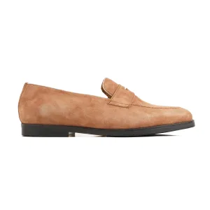 Desio - Men's Tan Kid Suede Loafer