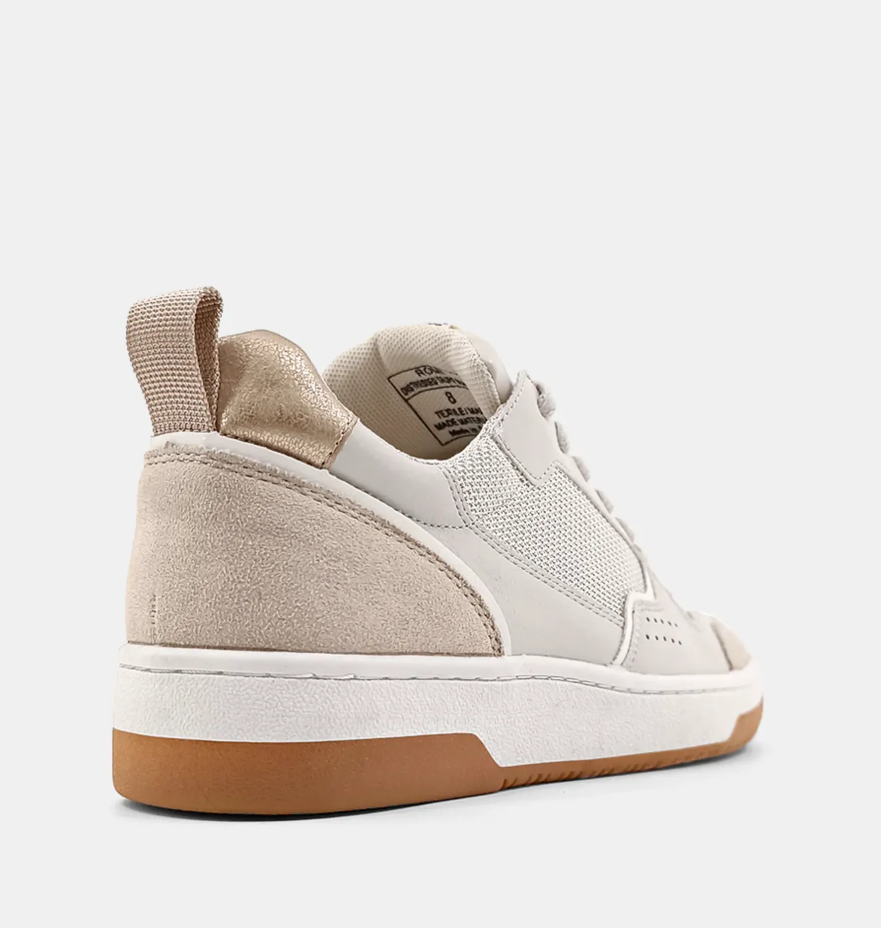 Distressed Taupe Suede Romi Sneakers