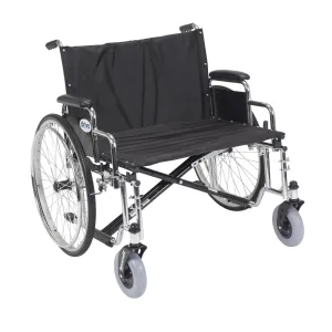 Drive Medical std28ecdda Sentra EC Heavy Duty Extra Wide Wheelchair, Detachable Desk Arms, 28" Seat