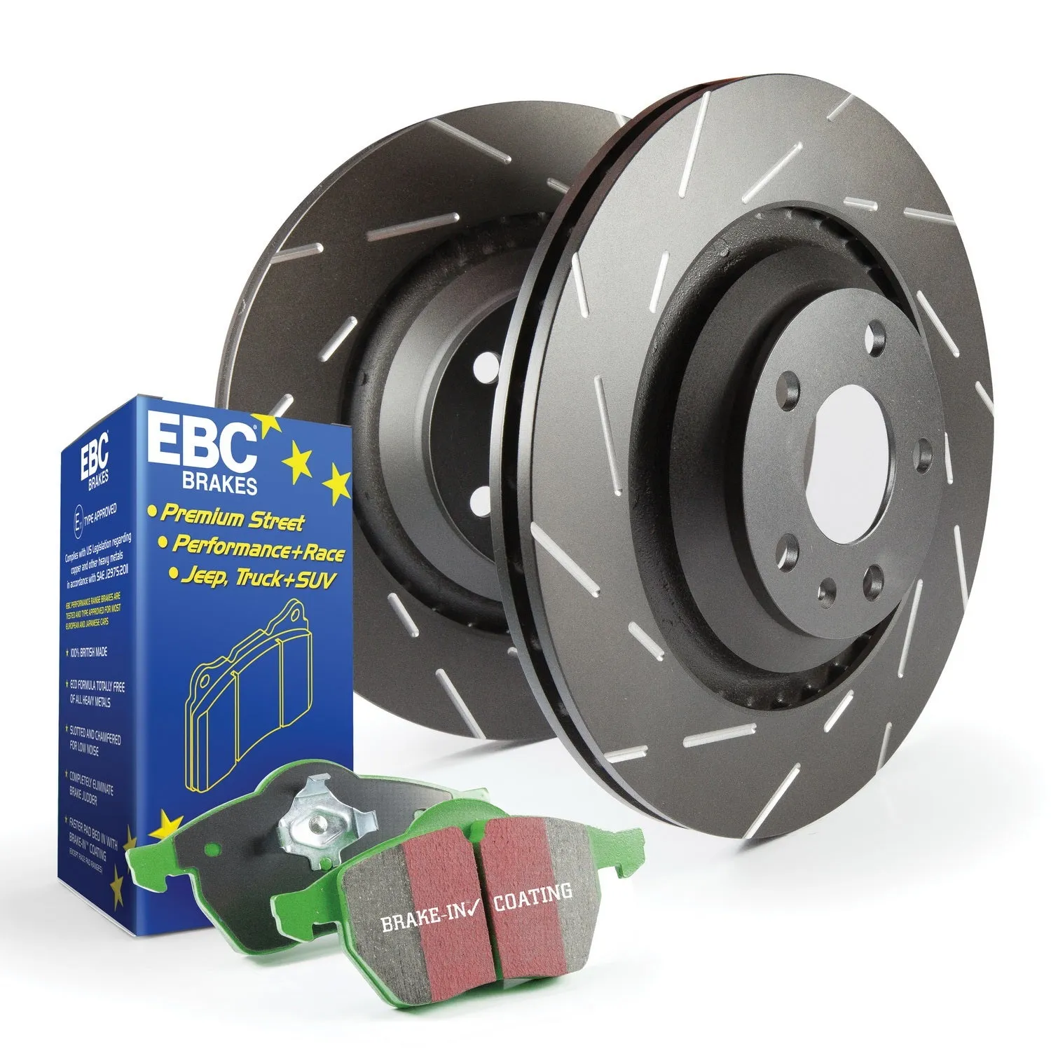 EBC Brakes S2KF1099 S2 Kits Greenstuff 2000 and USR Rotors