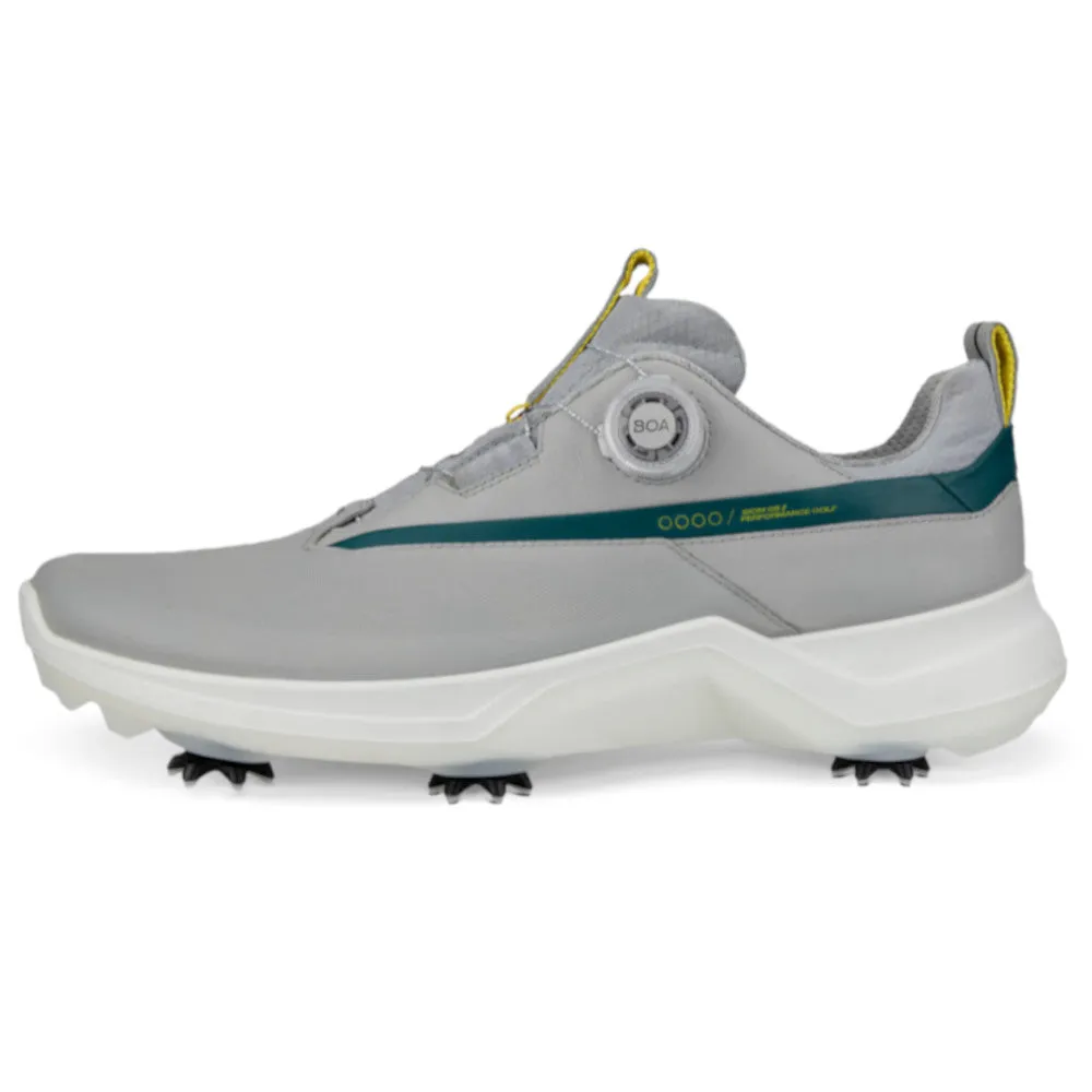 ECCO Golf Biom G5 BOA Spiked Waterproof Shoes - Concrete/Baygreen