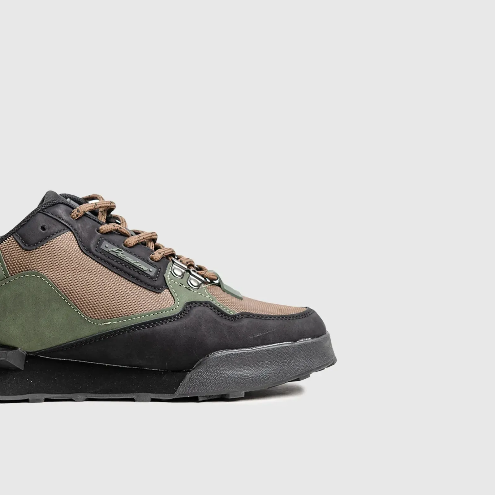 Ednado Mens Sneaker Black/Brown/Green