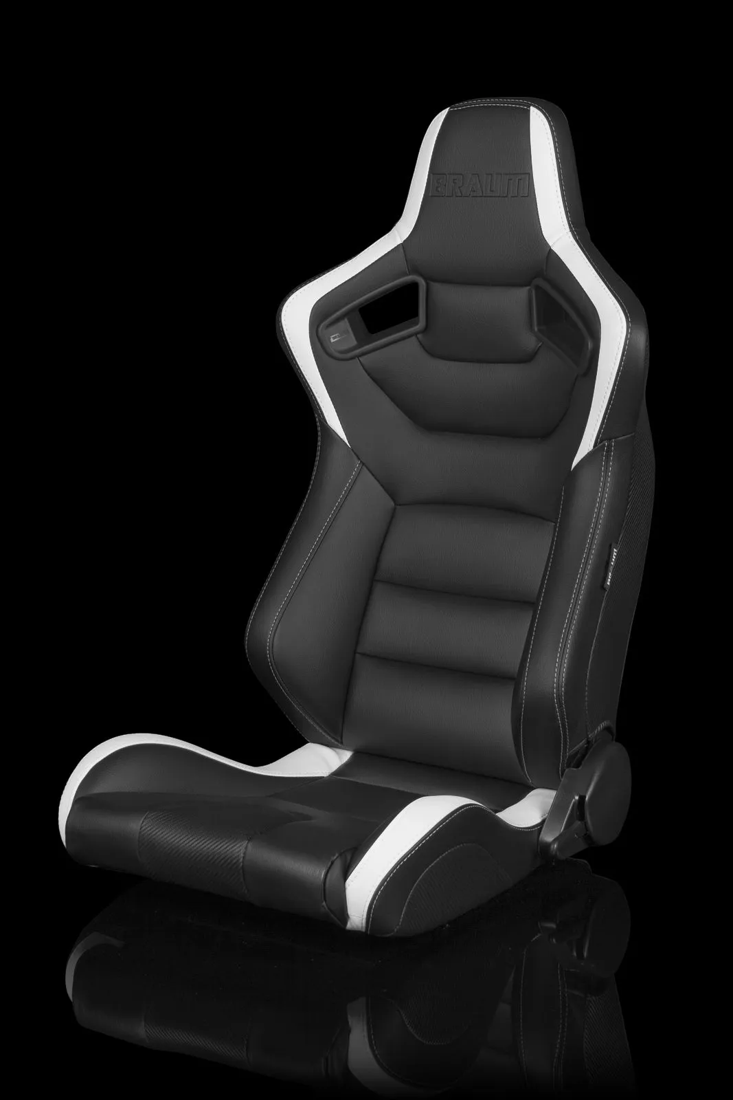 ELITE SERIES RACING SEATS - (BLACK & WHITE) – PAIR