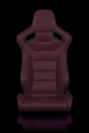 ELITE SERIES RACING SEATS - (MAROON) – PAIR