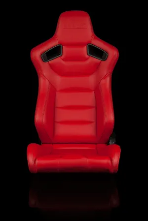 ELITE SERIES RACING SEATS - (RED) – PAIR