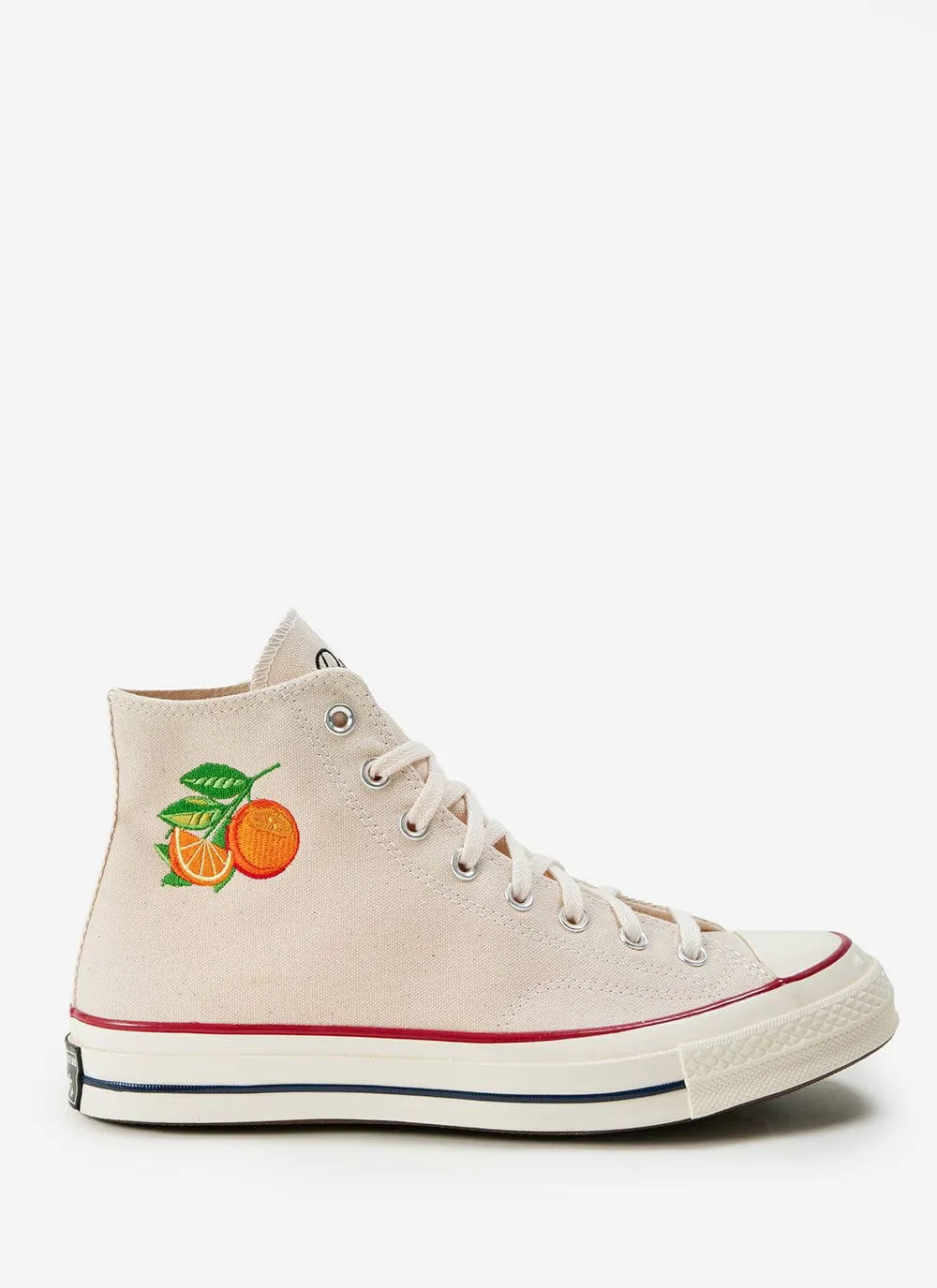 Embroidered 70s | Citrus | Percival Converse | Ecru