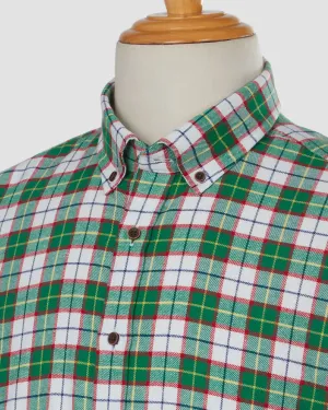 Flannel Checked Shirt - Green