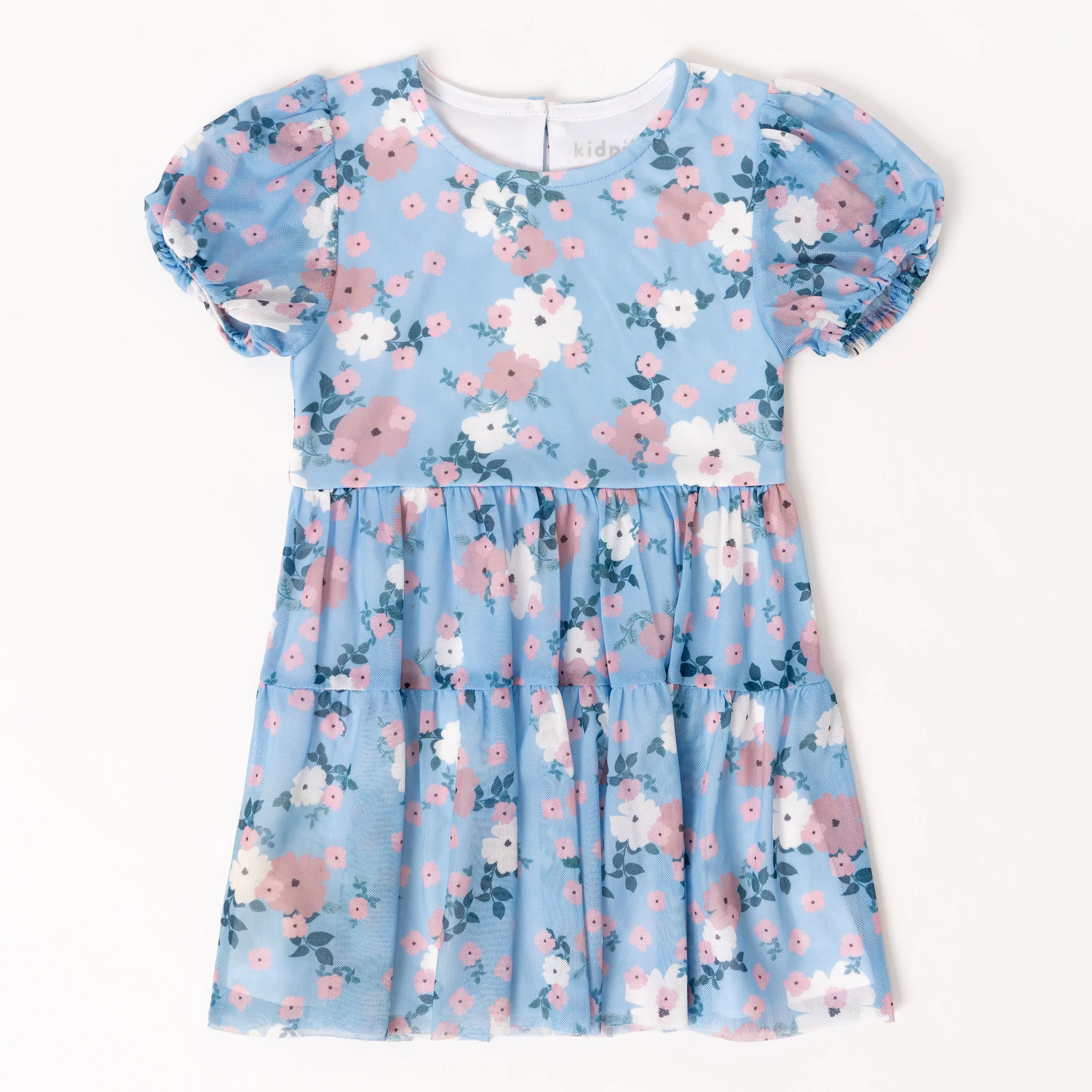 Floral Wrap Tiered Dress