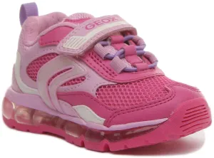 Geox J Android G.D In Fuchsia For Kids