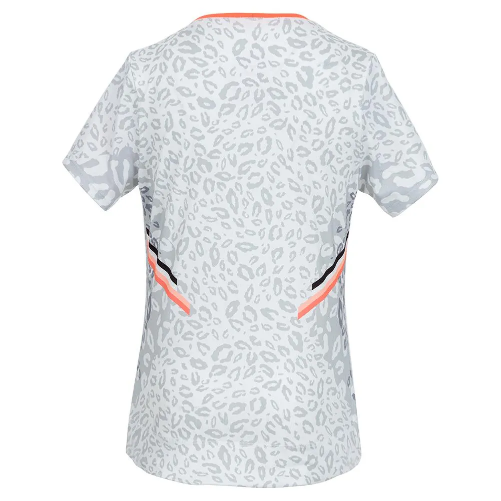 Girls' Cool Cat Short Sleeve Tennis Top Orange Glow