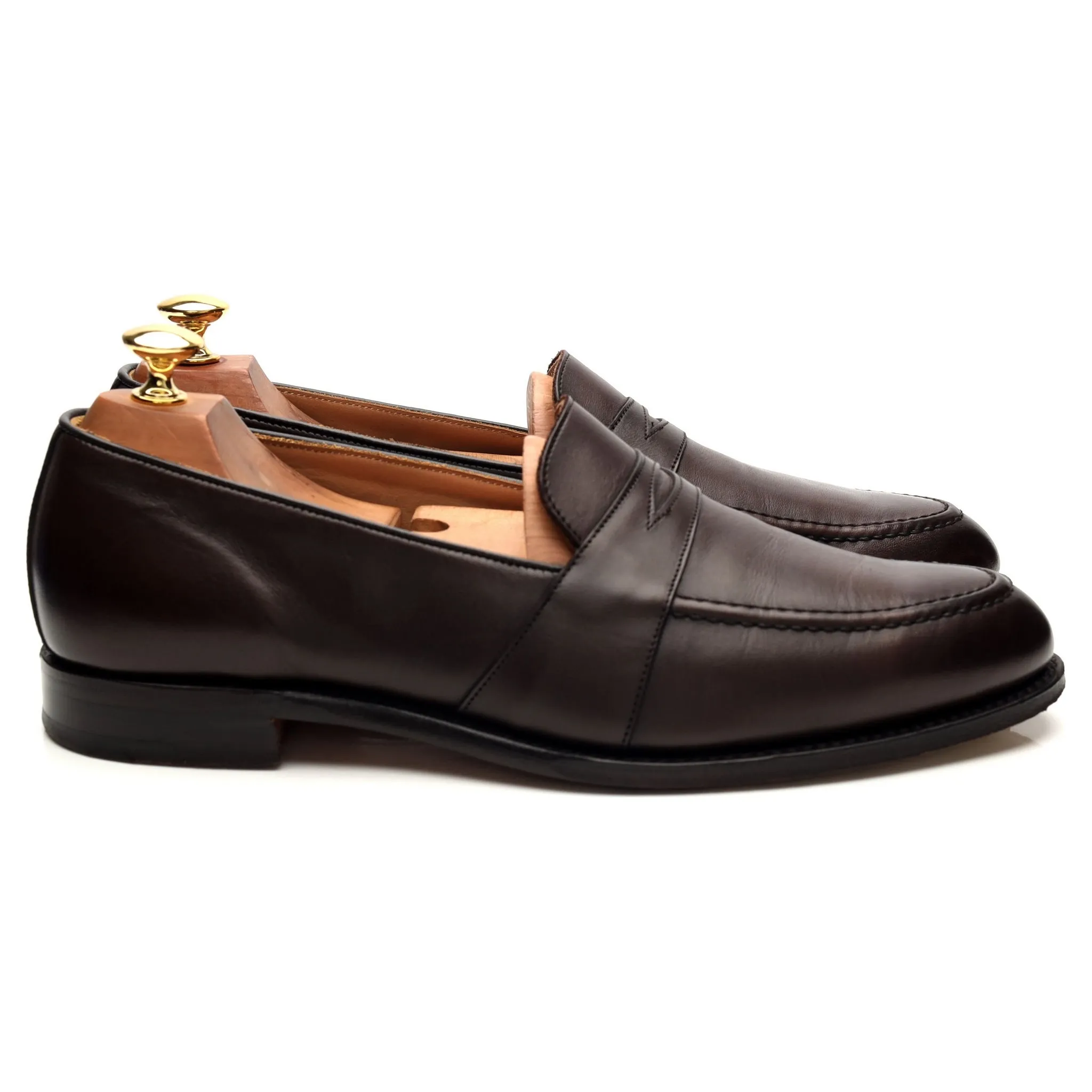 'Gracechurch' Dark Brown Leather Loafer UK 9 F