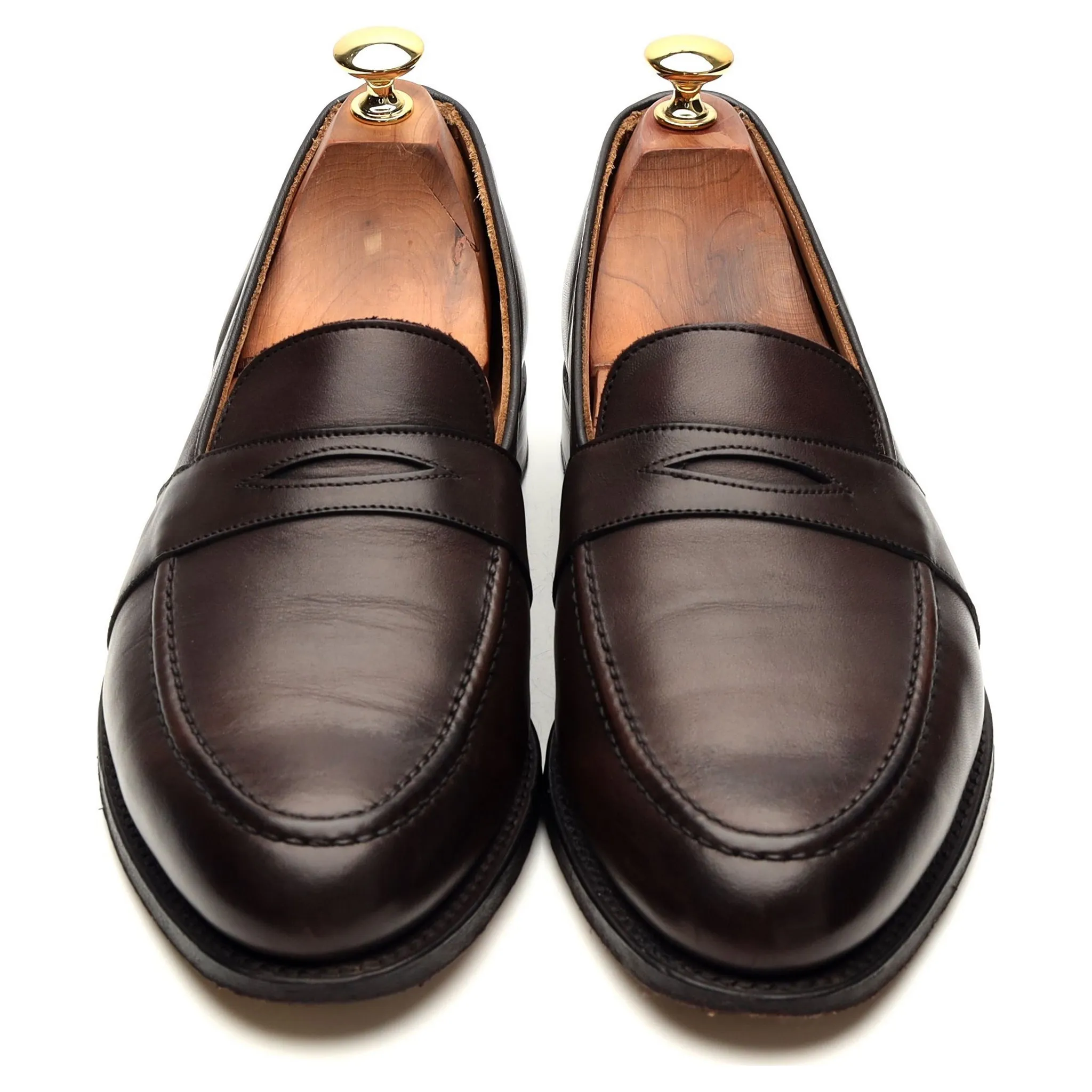 'Gracechurch' Dark Brown Leather Loafer UK 9 F