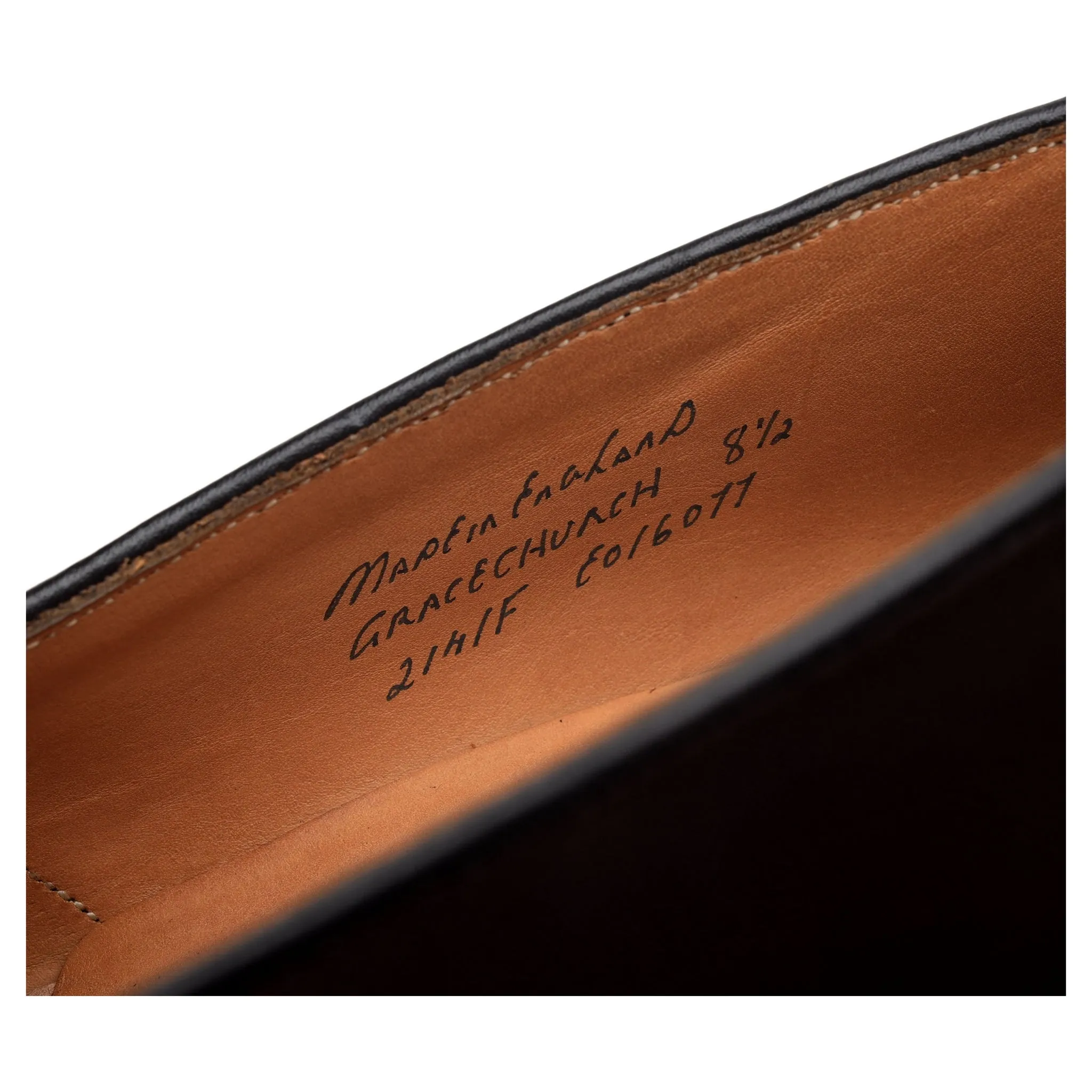 'Gracechurch' Dark Brown Leather Loafers UK 8.5 F