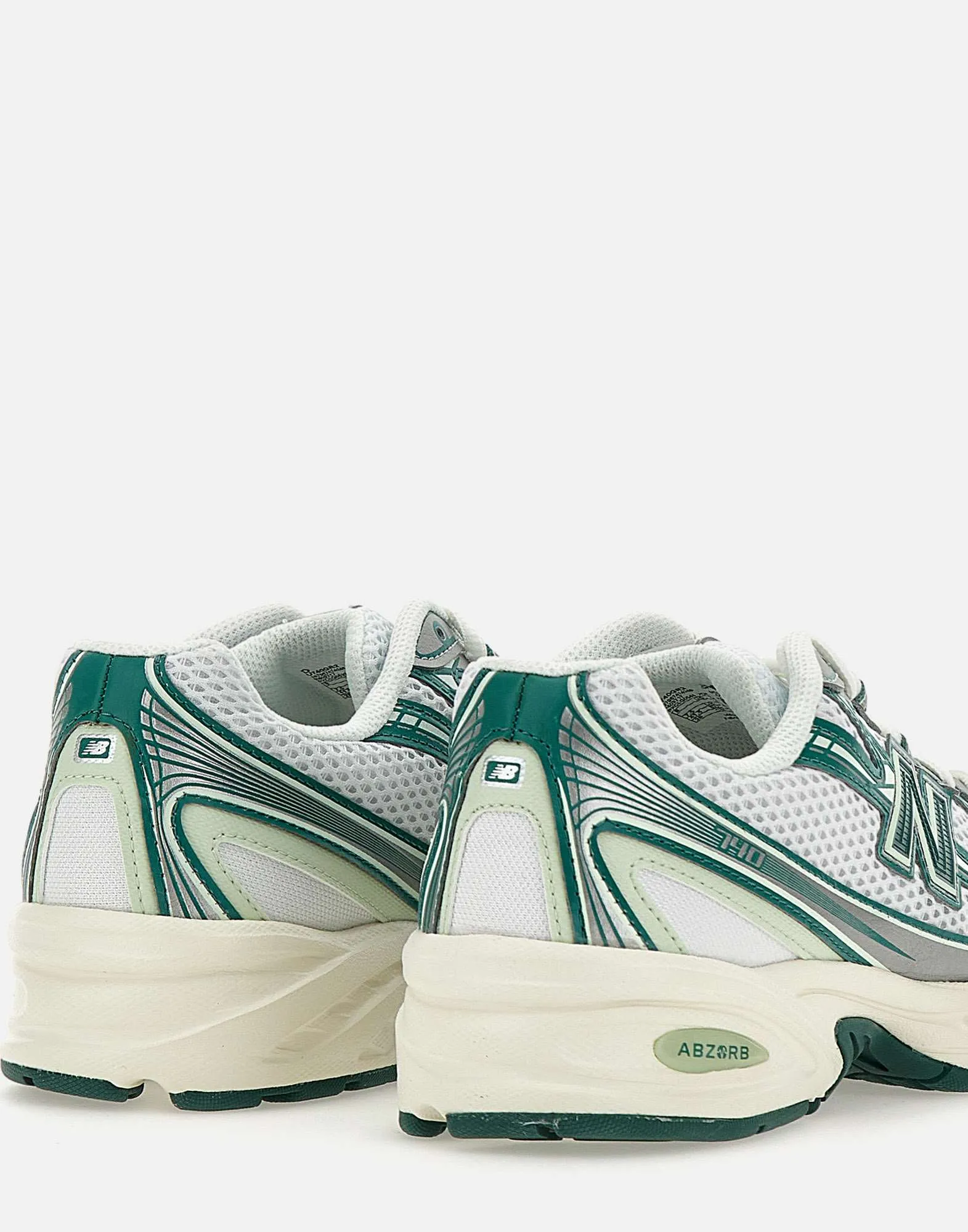 Green and White Sneakers