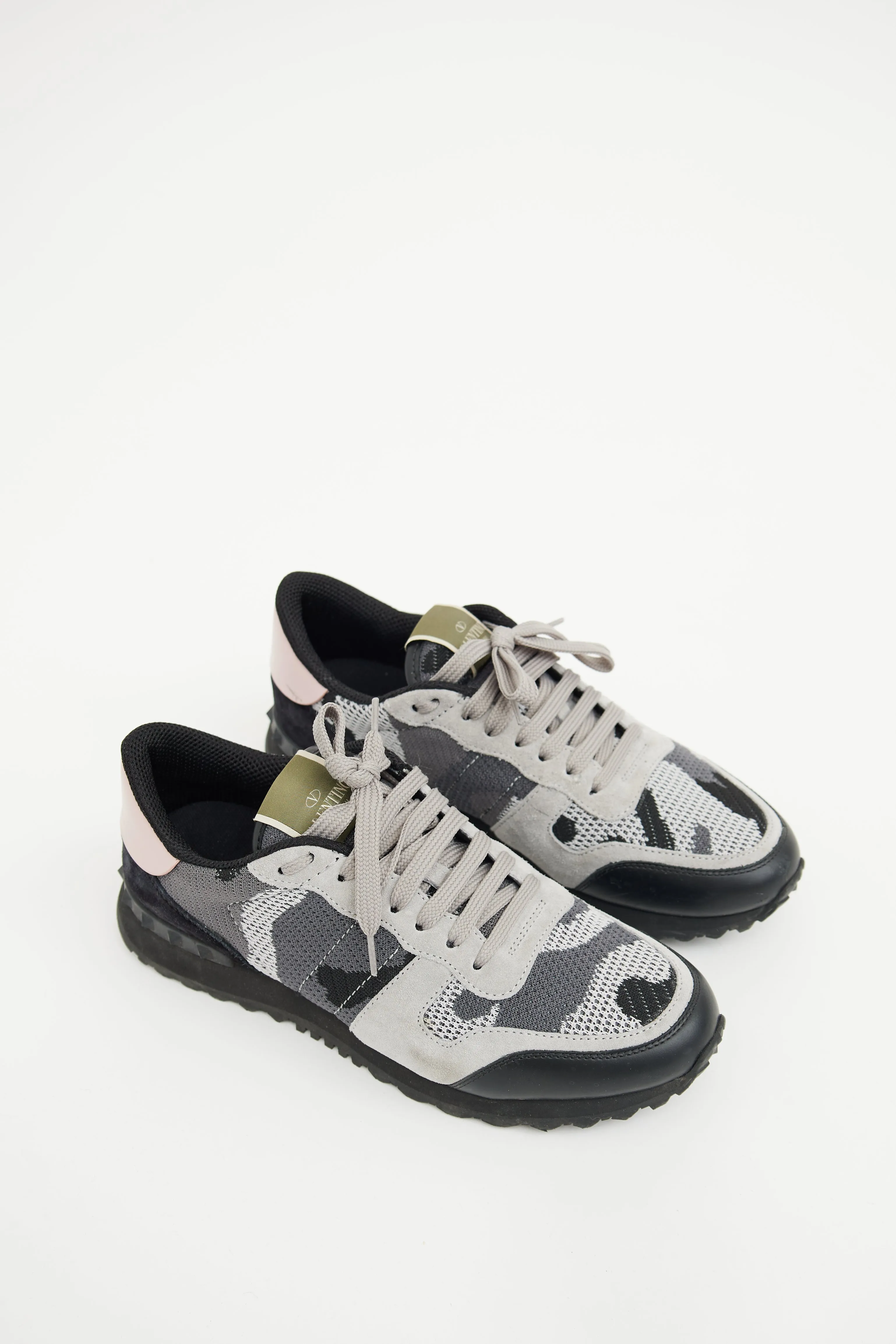 Grey & Black Rockrunner Knit Sneaker