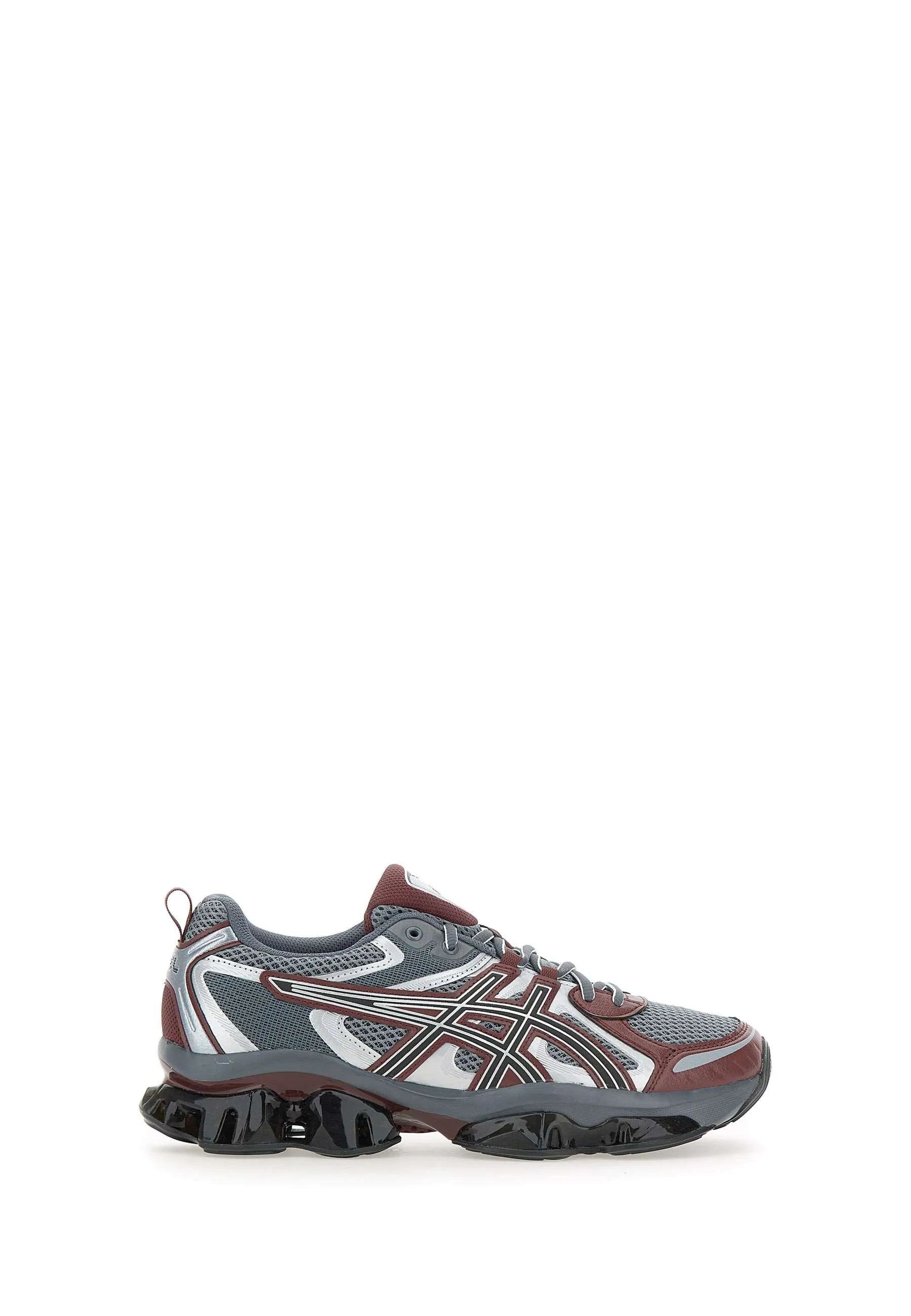 Grey and Burgundy Gel Quantum Sneakers