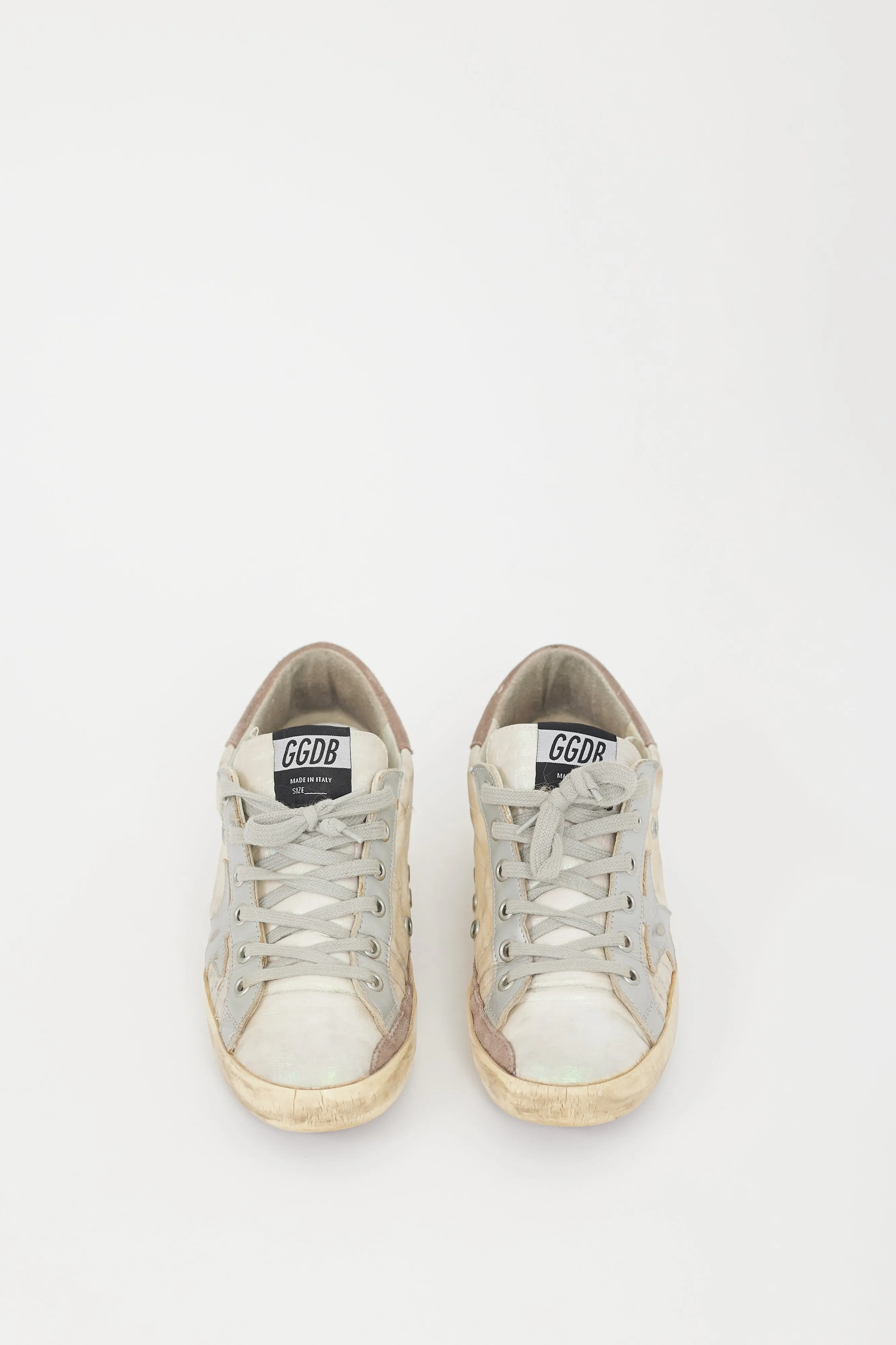 Grey Iridescent Superstar Sneaker