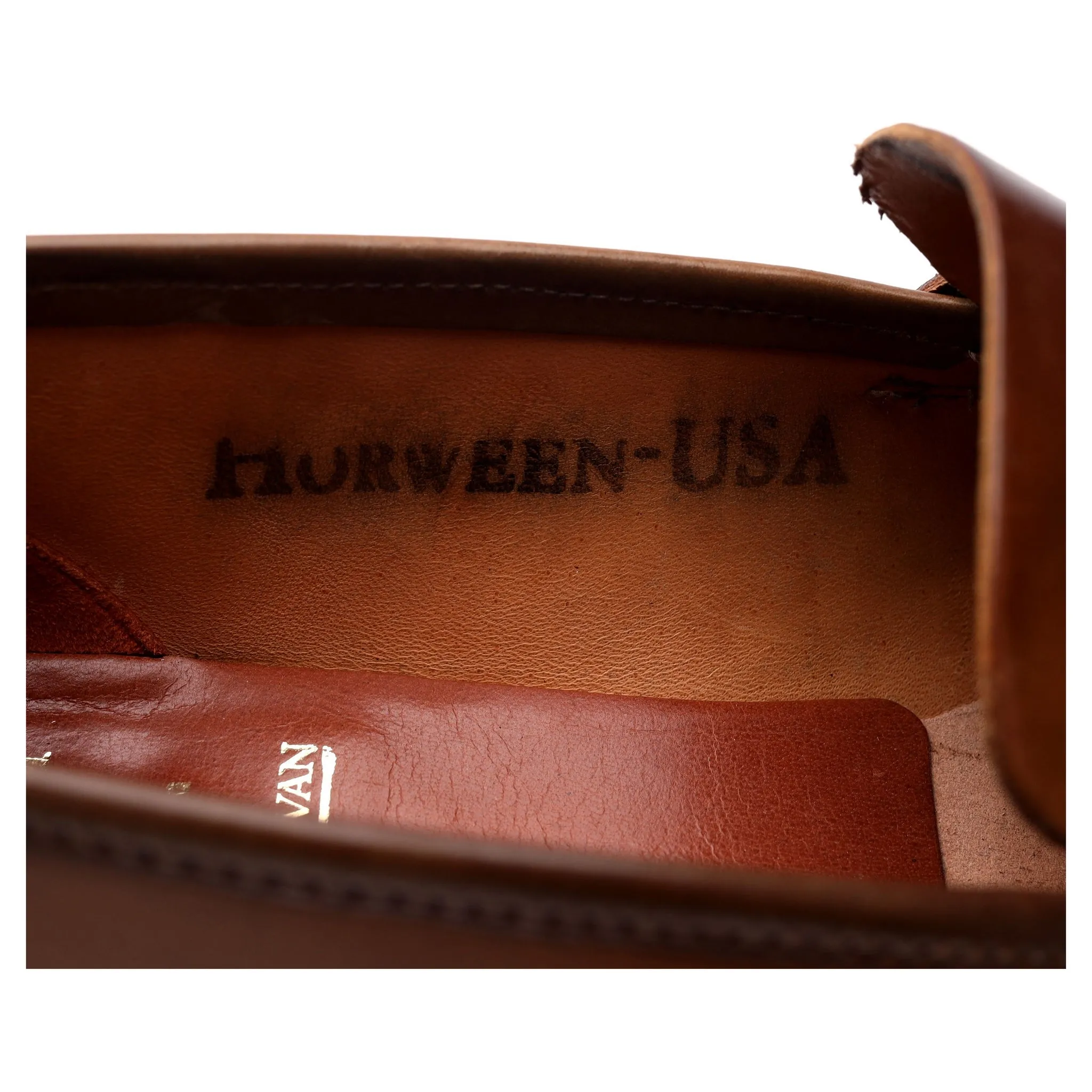 'Harvard 2' Brown Whiskey Cordovan Leather Loafers UK 7 E