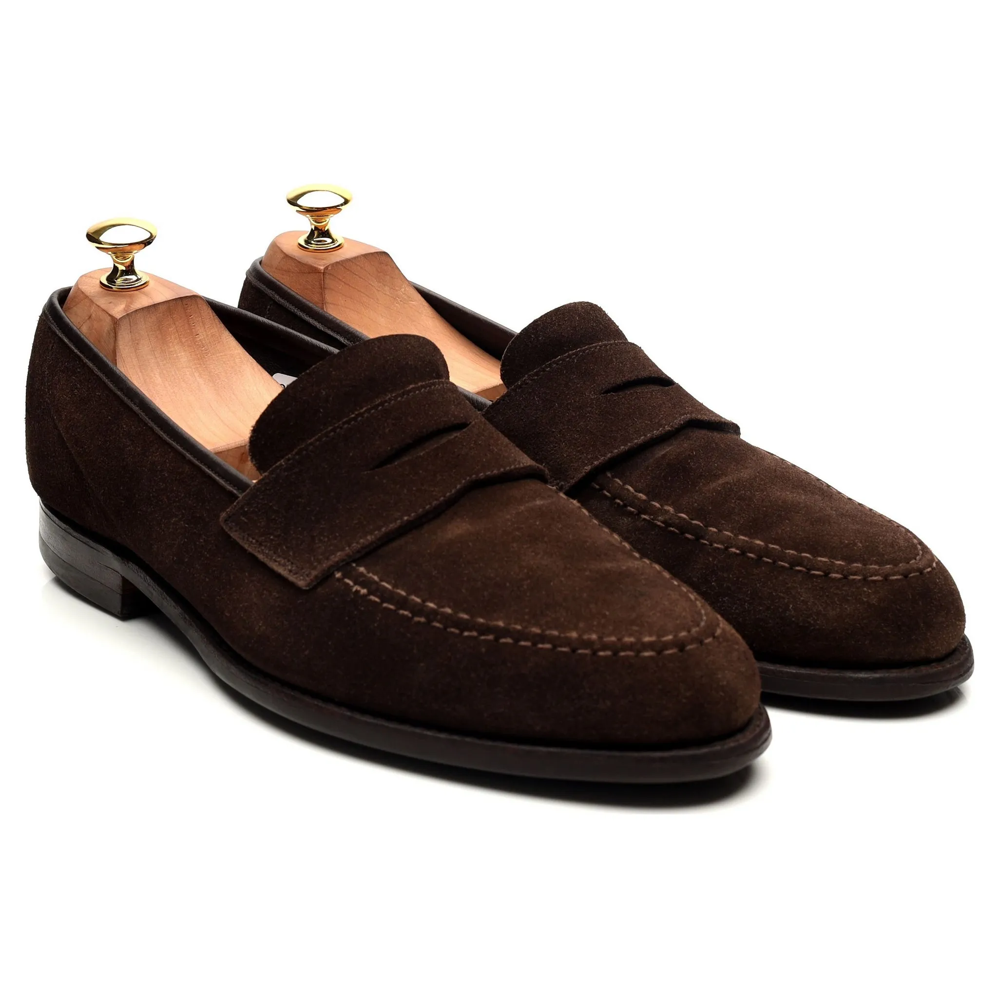 'Harvard 2' Dark Brown Suede Loafers UK 10 E