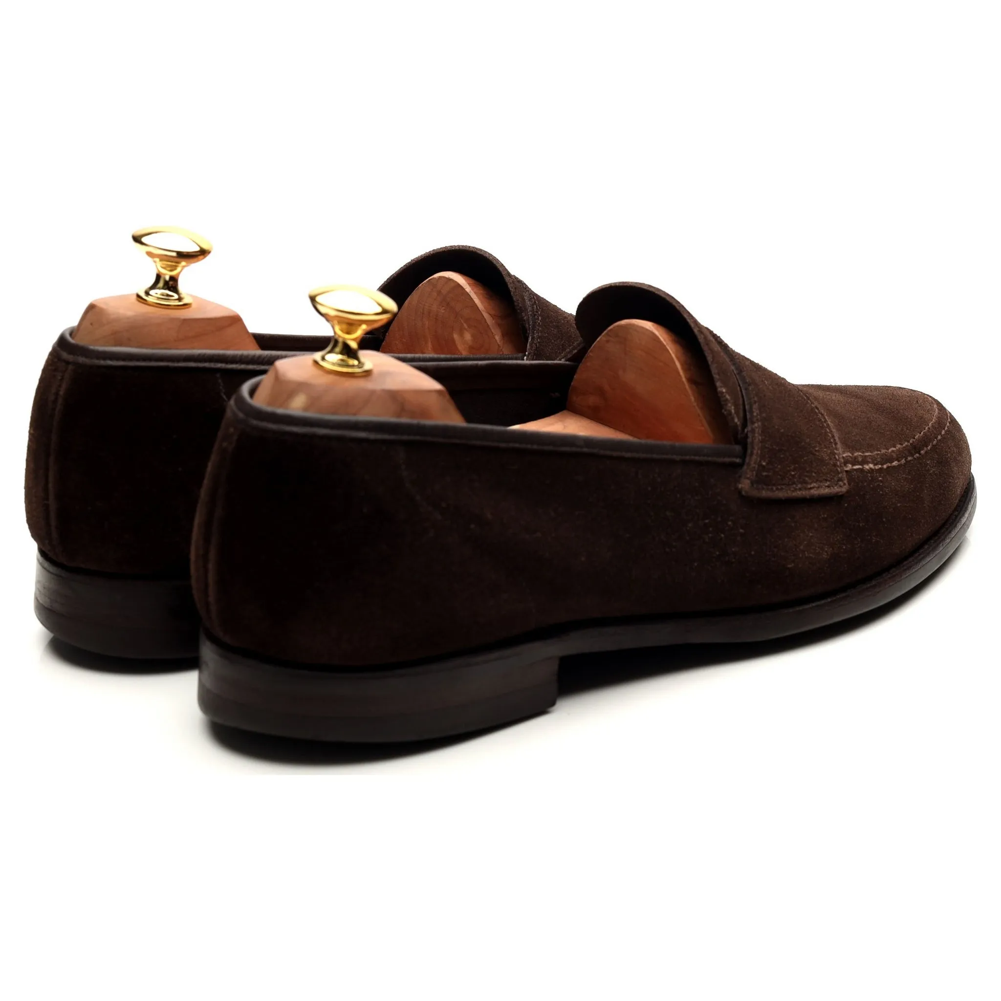 'Harvard 2' Dark Brown Suede Loafers UK 10 E