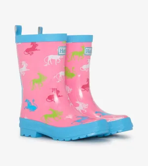 Hatley Shiny Rain Boots - Mystical Unicorns