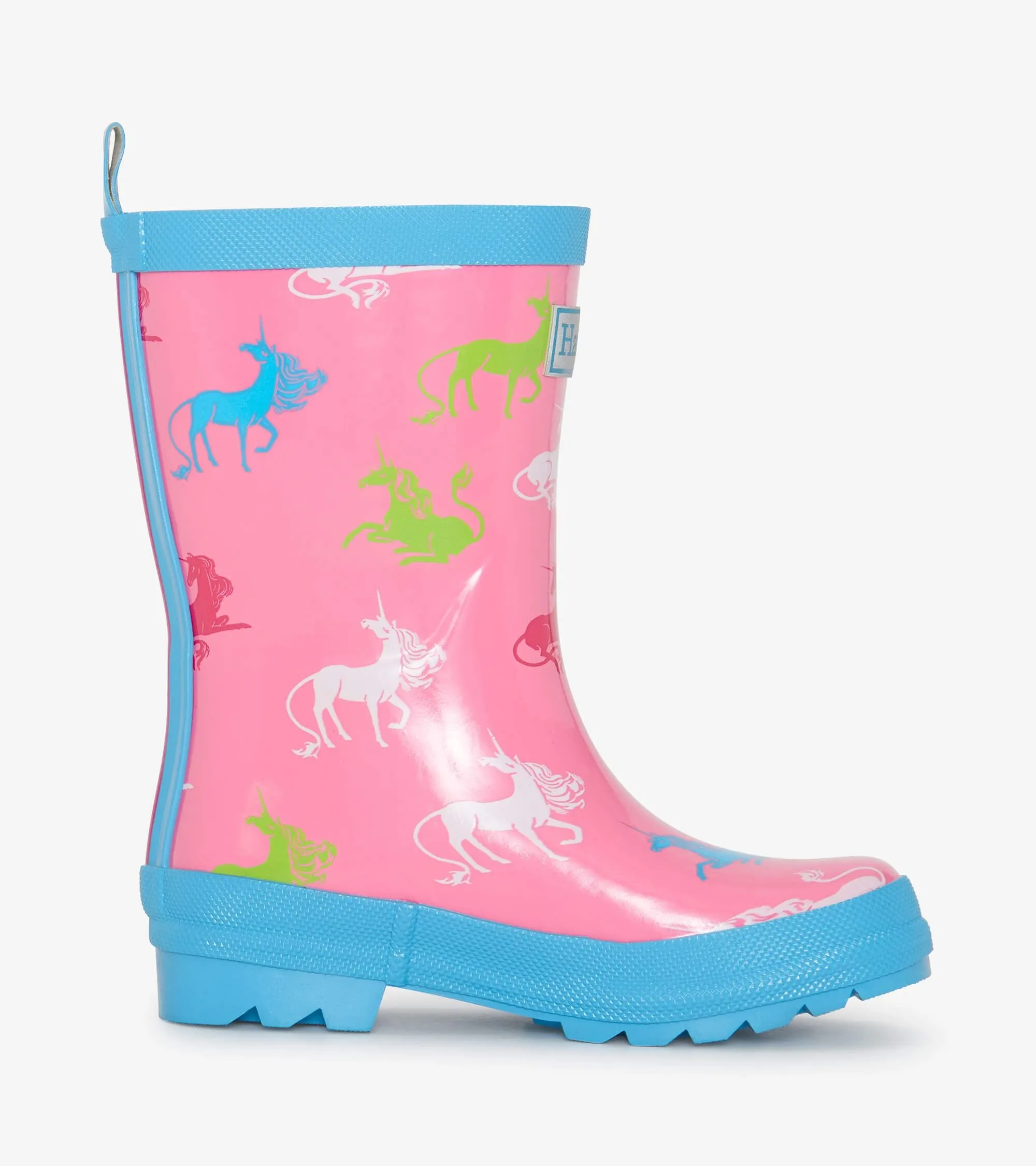 Hatley Shiny Rain Boots - Mystical Unicorns