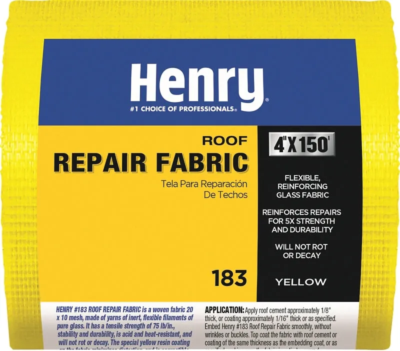 Henry HE183195 Siding, 150 ft L, 4 in W, Fiberglass, Yellow :ROLL: QUANTITY: 1