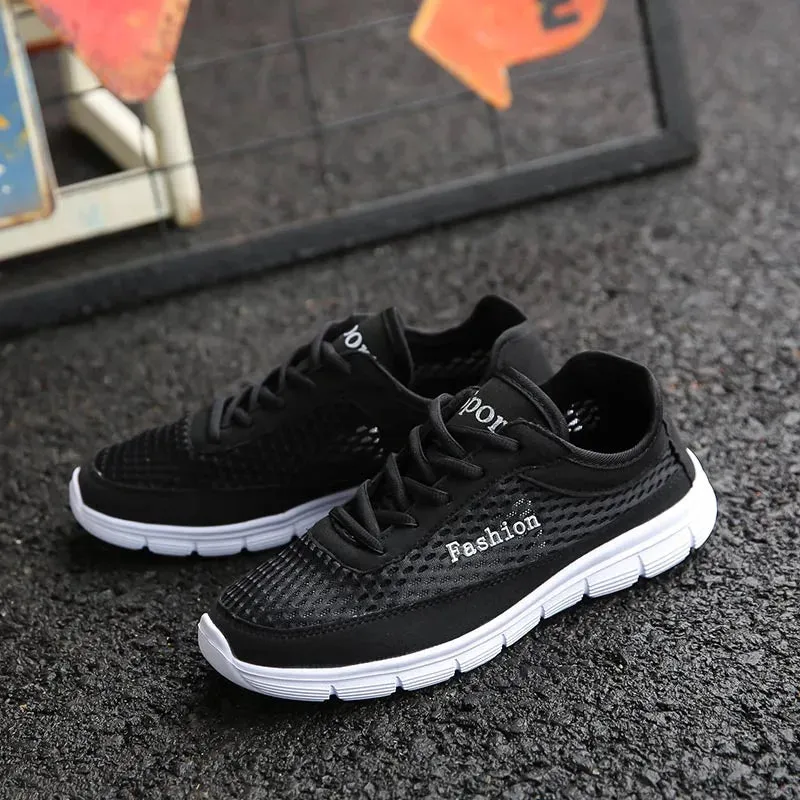 Hnzxzm Man Shoes Summer Breathable Mesh Men Casual Sneakers Fashion Vulcanize Tenis Masculino Mens Zapatillas Hombre Plus Size 48