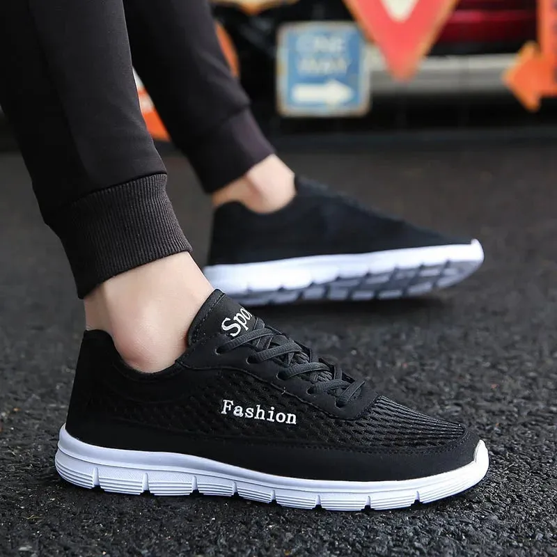 Hnzxzm Man Shoes Summer Breathable Mesh Men Casual Sneakers Fashion Vulcanize Tenis Masculino Mens Zapatillas Hombre Plus Size 48