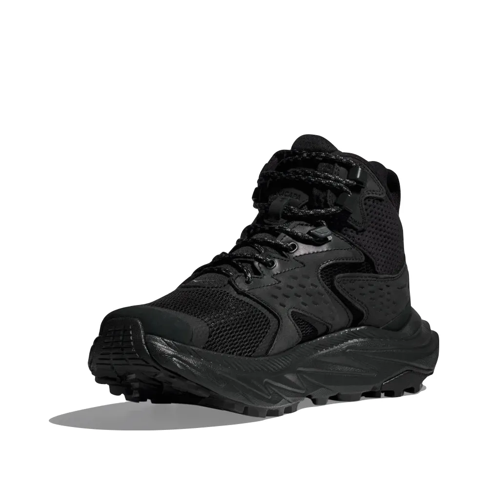 Hoka Men's Anacapa 2 Mid GTX Boots in Black/Black