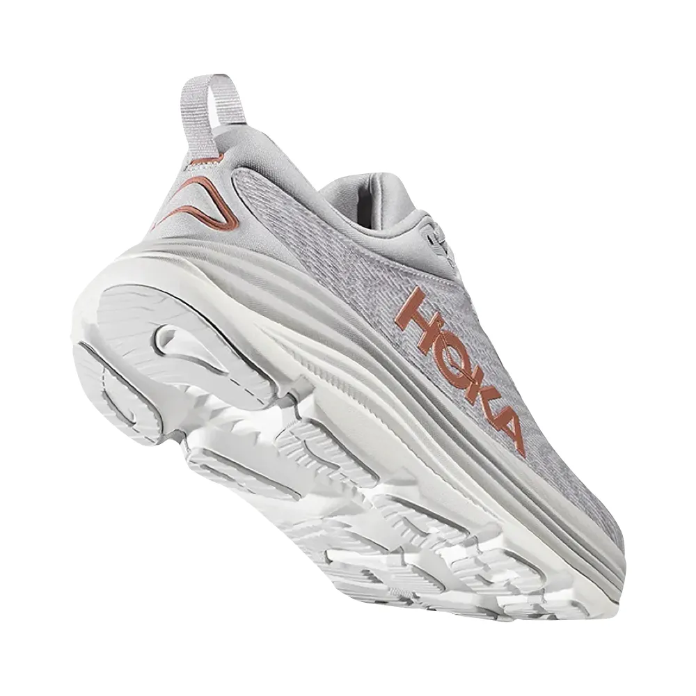 Hoka Women's Gaviota 5 Running Sneaker in Harbor Mist/Rose Gold