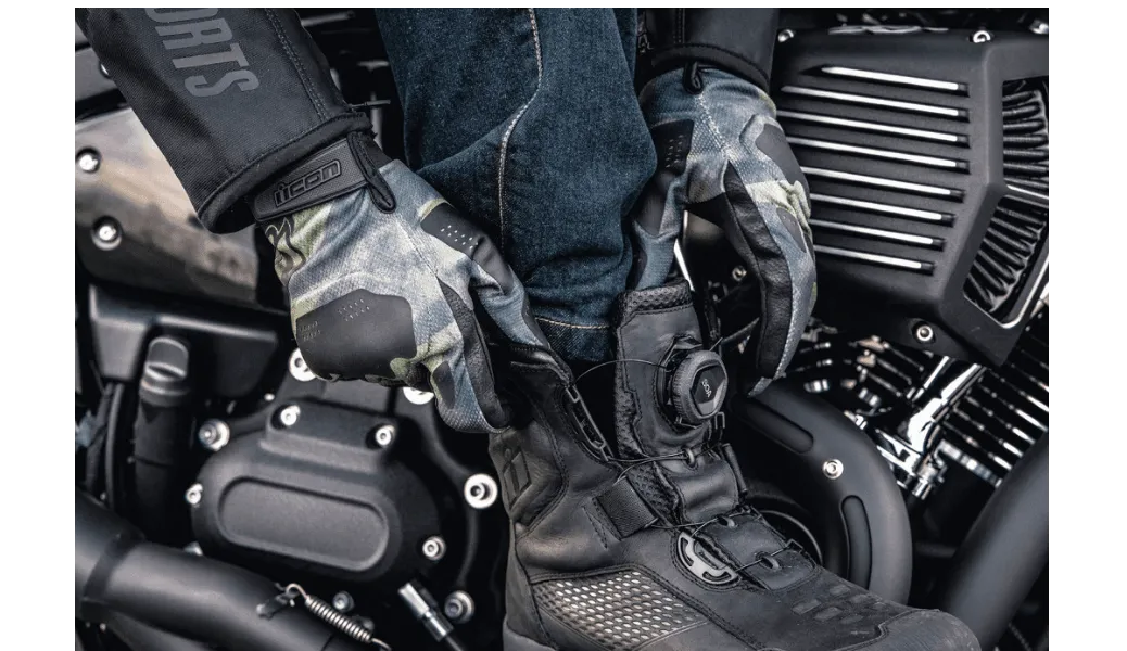 Icon Stormhawk Waterproof Black Boots