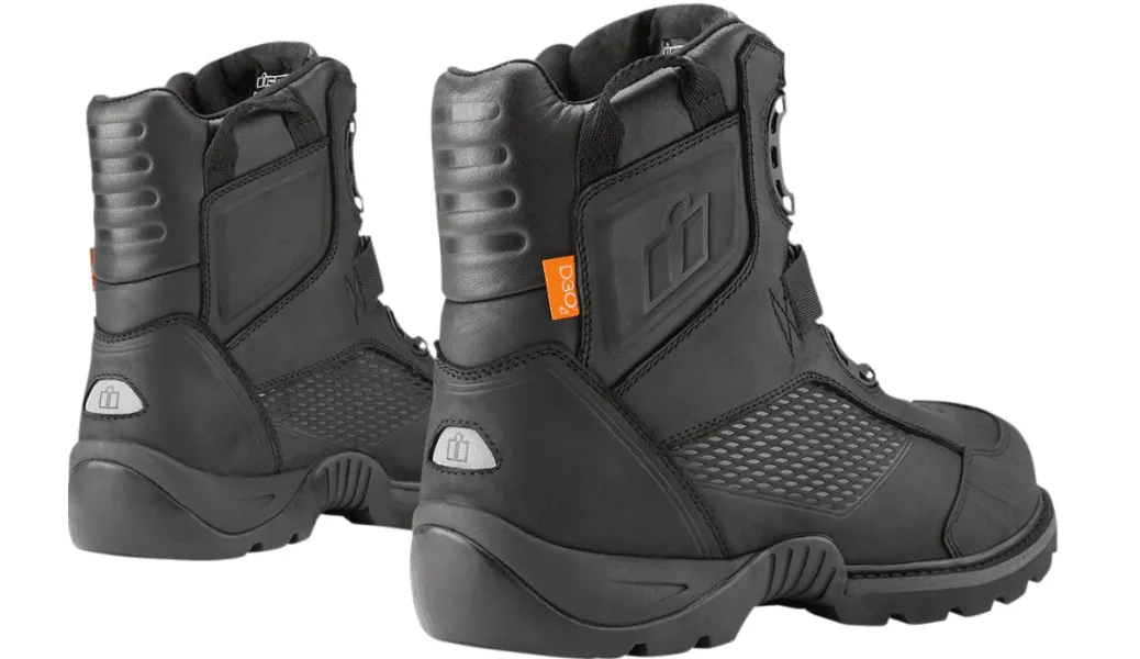 Icon Stormhawk Waterproof Black Boots