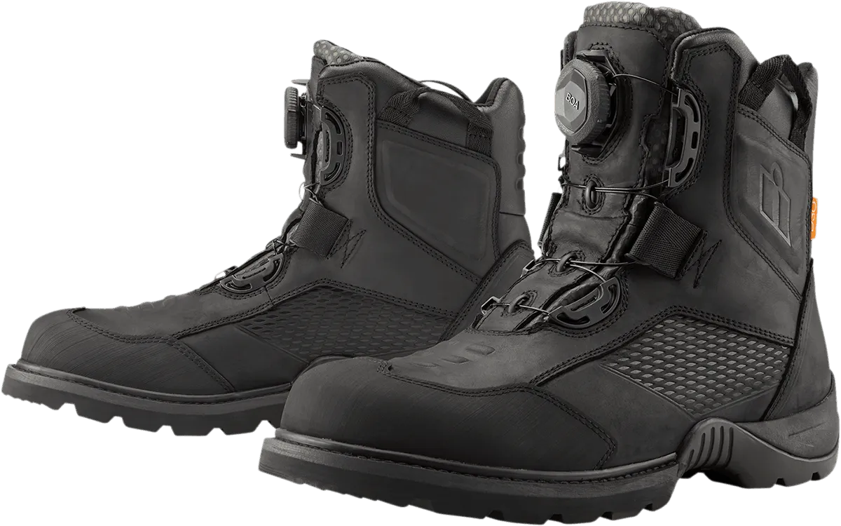 Icon Stormhawk Waterproof Black Boots