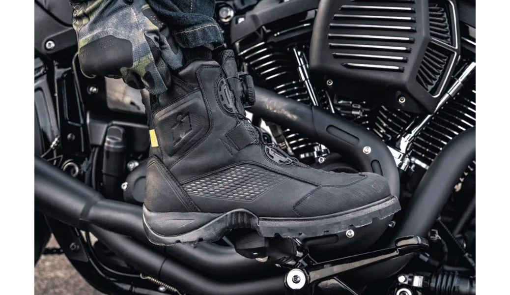 Icon Stormhawk Waterproof Black Boots