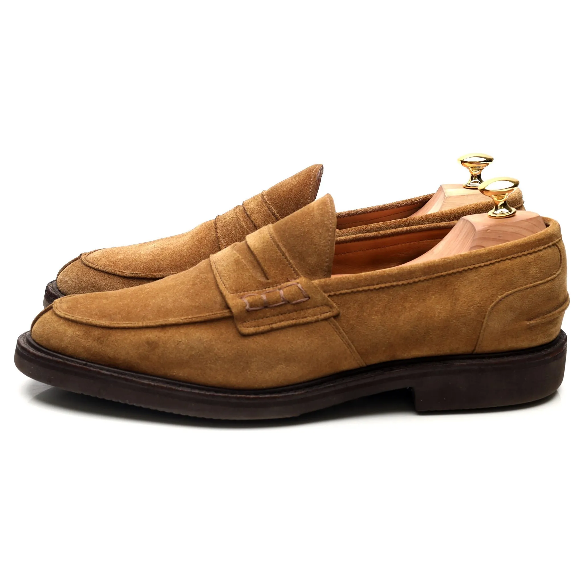 'James' Sand Brown Suede Loafers UK 11