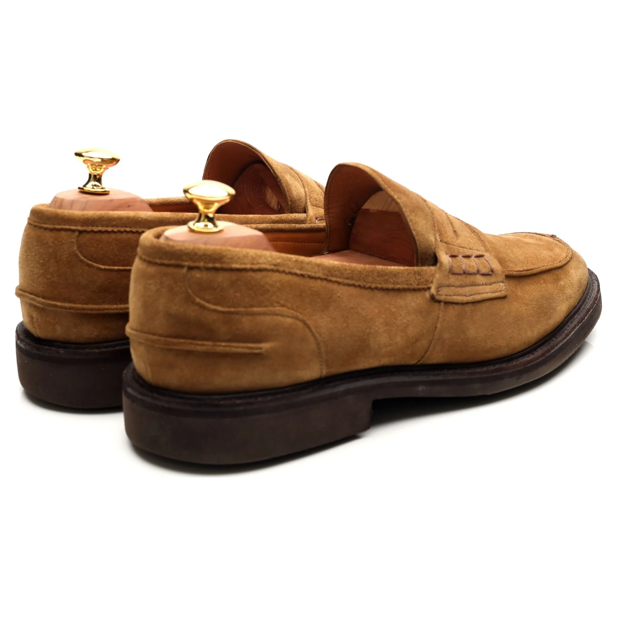 'James' Sand Brown Suede Loafers UK 11