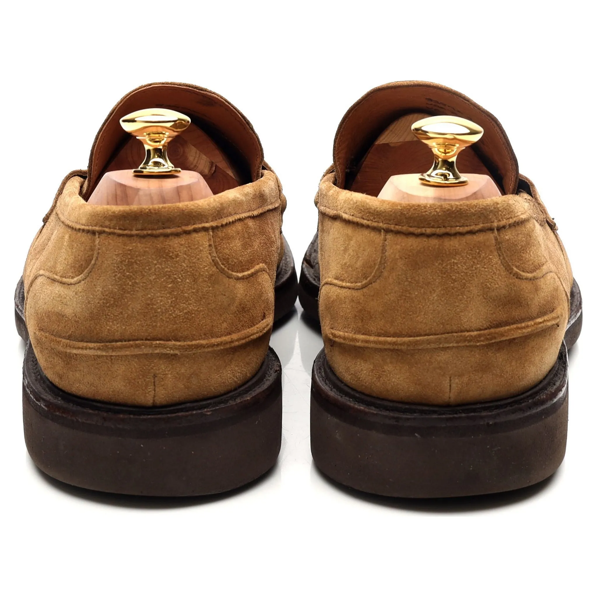 'James' Sand Brown Suede Loafers UK 11