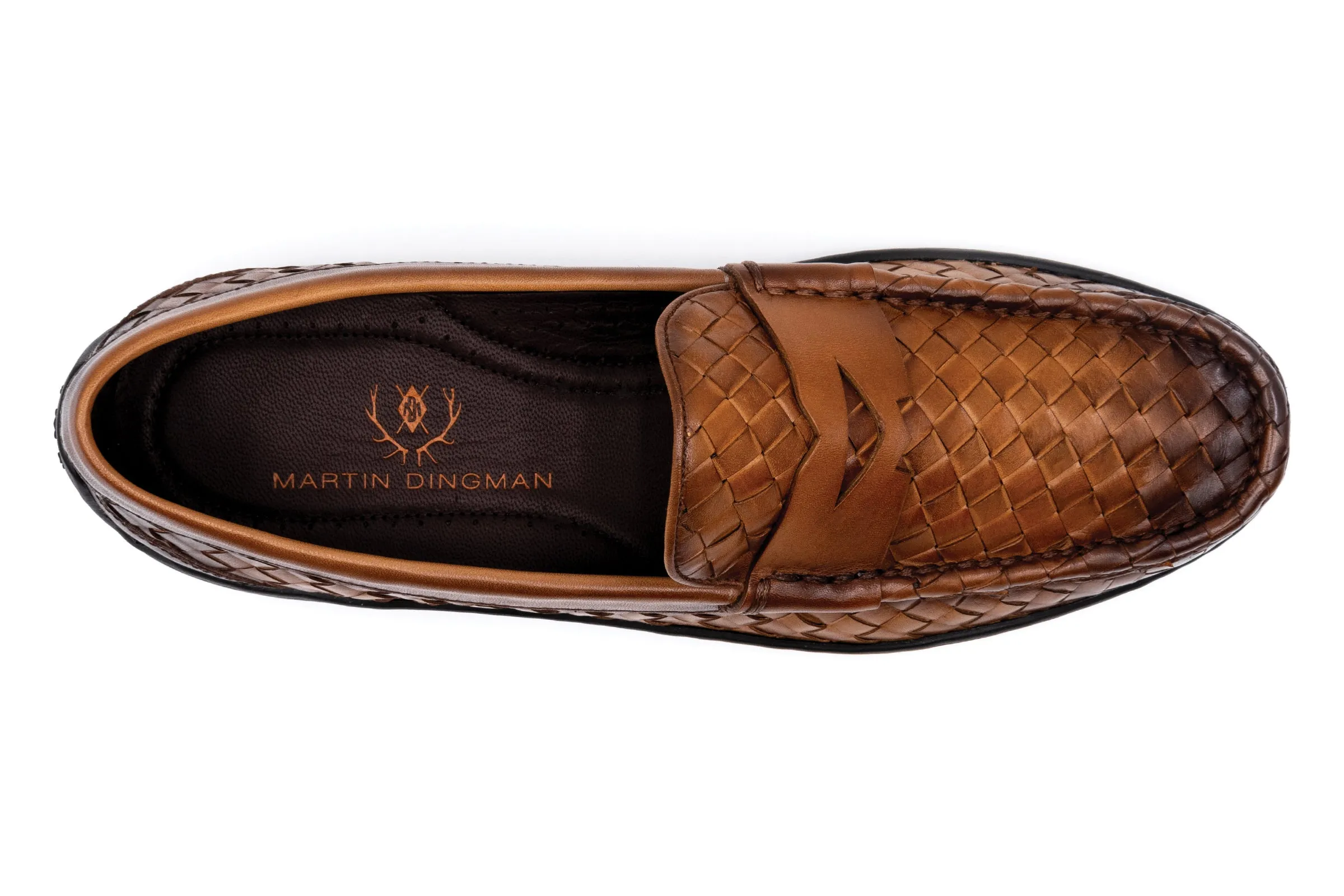 Jameson Calf Skin Penny Loafers - Pecan