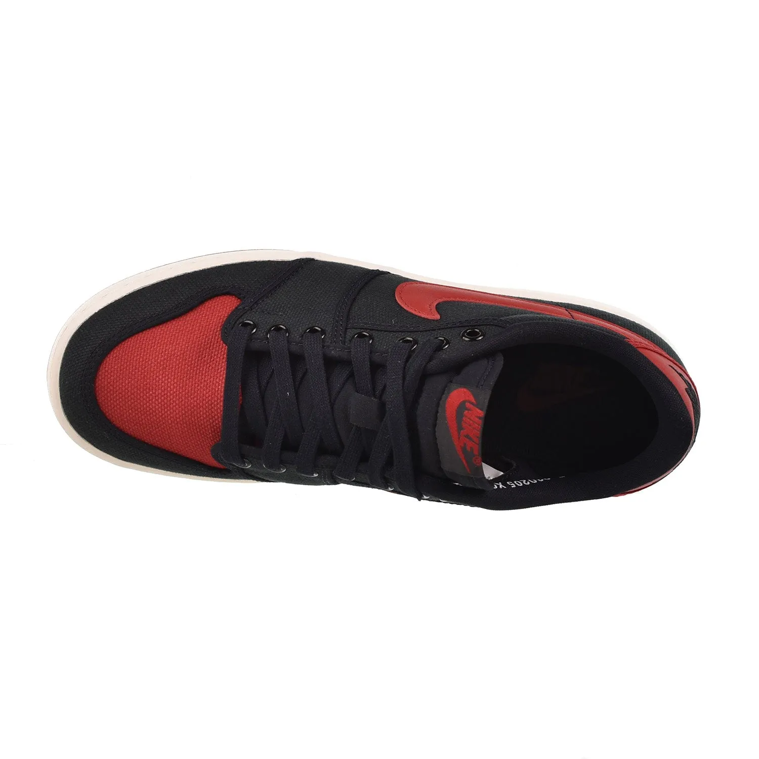 Jordan 1 Retro AJKO Low Bred Men's Shoes Black-Varsity Red